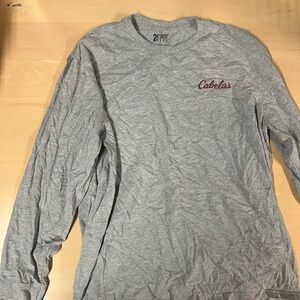 Cabela's Heather Gray Long Sleeve Tee